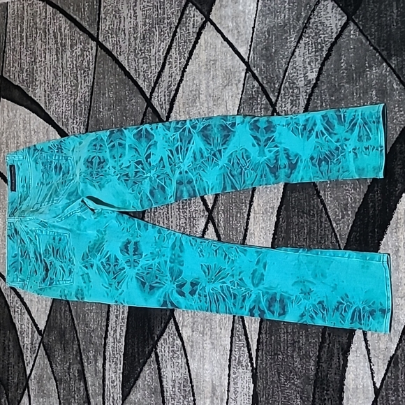 ROCK & REPUBLIC TIE DYE OSCAR SKINNY BERLIN DENIM JEAN - Picture 11 of 14